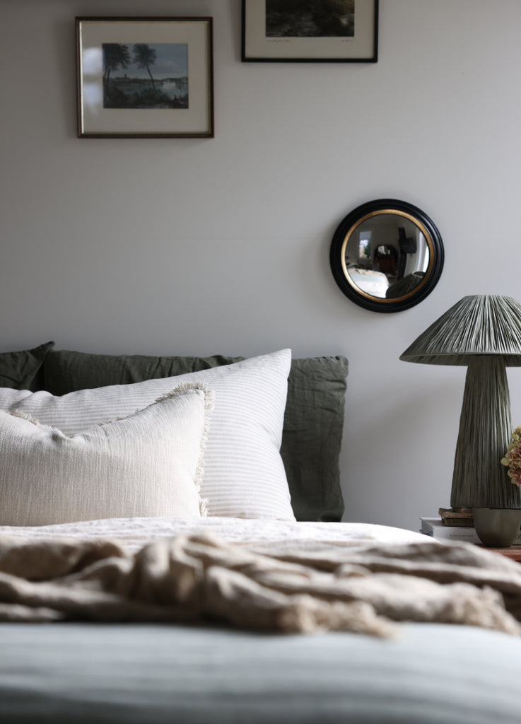 Black & Gold Convex Mirror