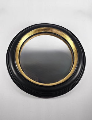 Black & Gold Convex Mirror