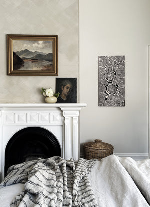 Black Stripe Linen